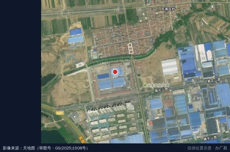 青岛西海岸供销集团物流产业园卫星位置示意图