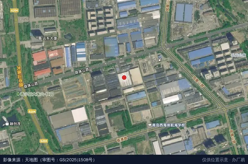 海达物流园卫星位置示意图