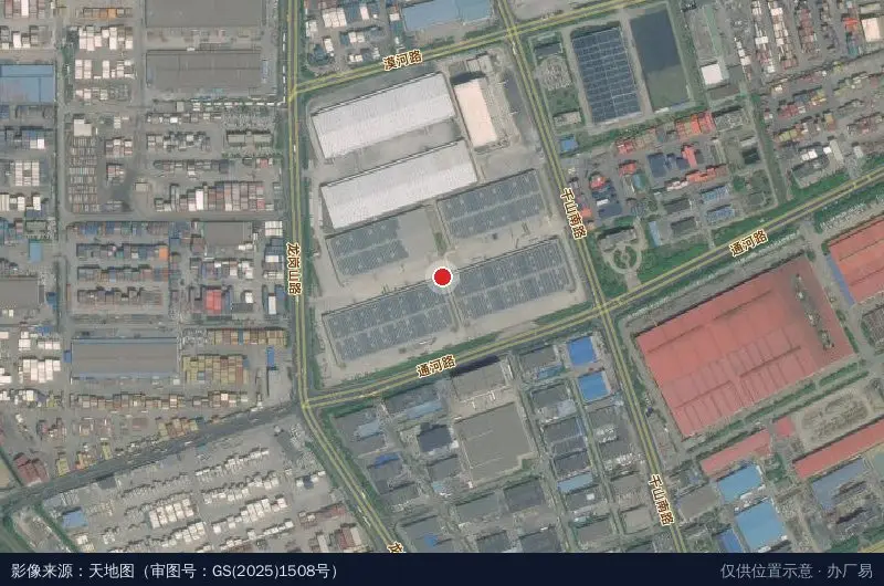 陆海仓储物流园卫星位置示意图