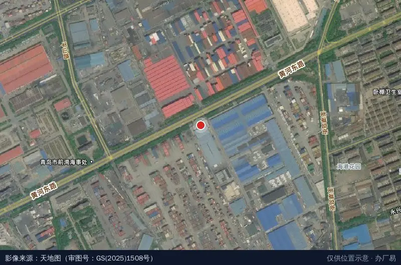 青岛速恒路物流园卫星位置示意图