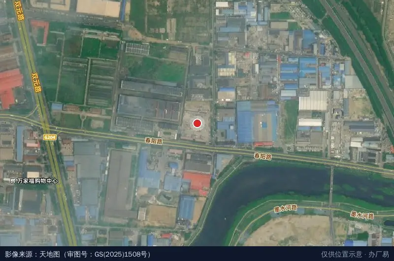 青岛皂户物流园卫星位置示意图