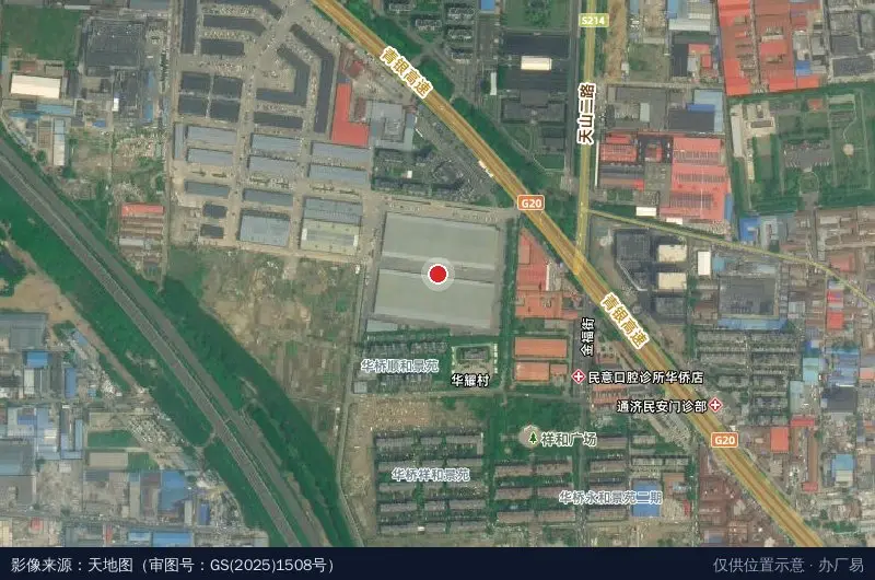 万兴物流园卫星位置示意图