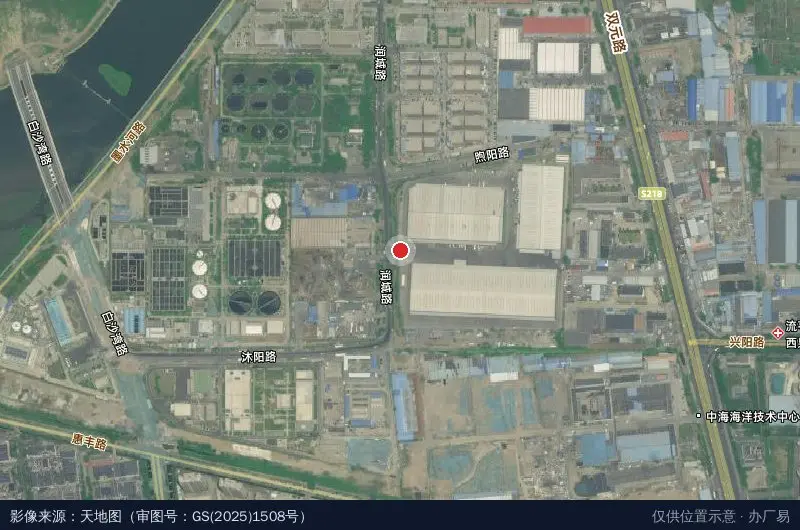 普洛斯青岛智慧供应链综合物流园卫星位置示意图