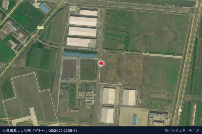 中国建筑第八工程局智慧物流仓储产业园项目2期卫星位置示意图