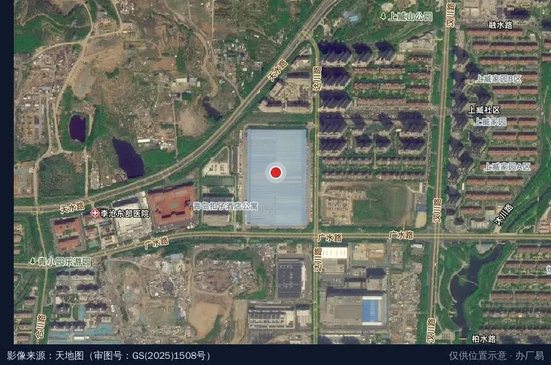 普洛斯青岛李沧物流园卫星位置示意图