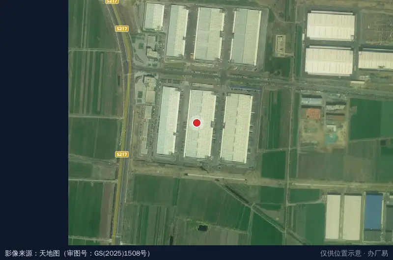 和华科技物流小镇卫星位置示意图