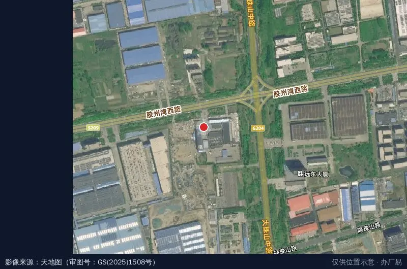 万通产业园卫星位置示意图