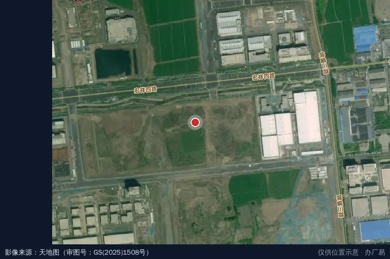 青岛铭泰机床产业园卫星位置示意图