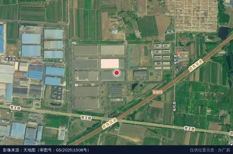 青岛昌盛清洁能源产业园卫星位置示意图