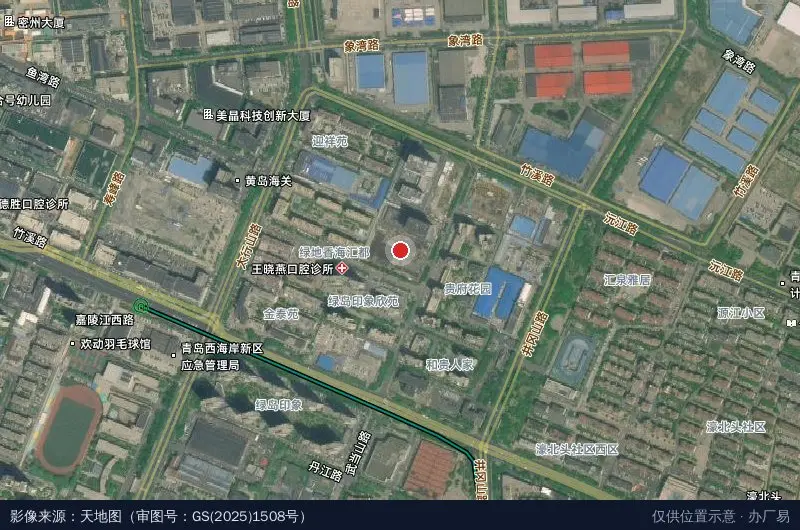 瑞源慧创产业园卫星位置示意图