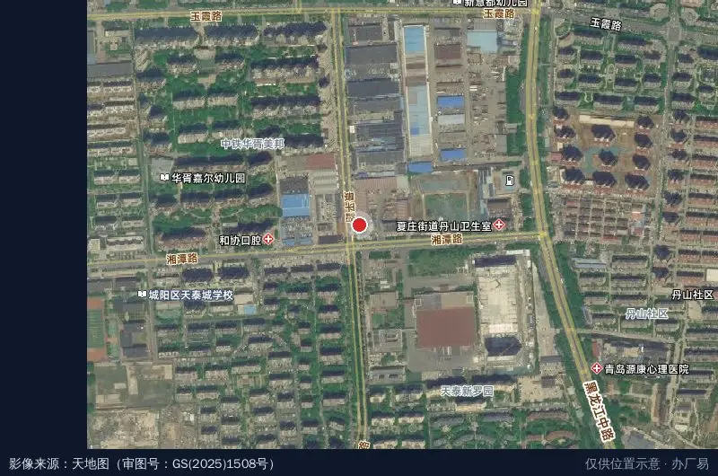 宝马汽车服务产业园卫星位置示意图