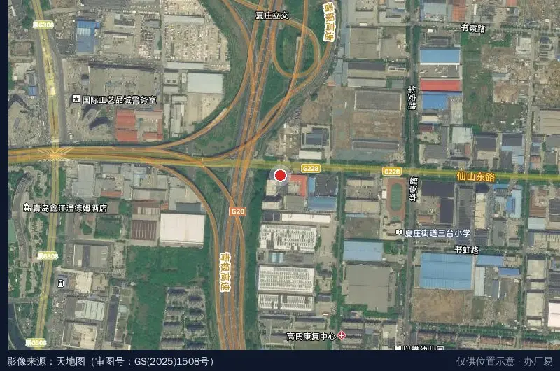 万象云谷产业园西区卫星位置示意图