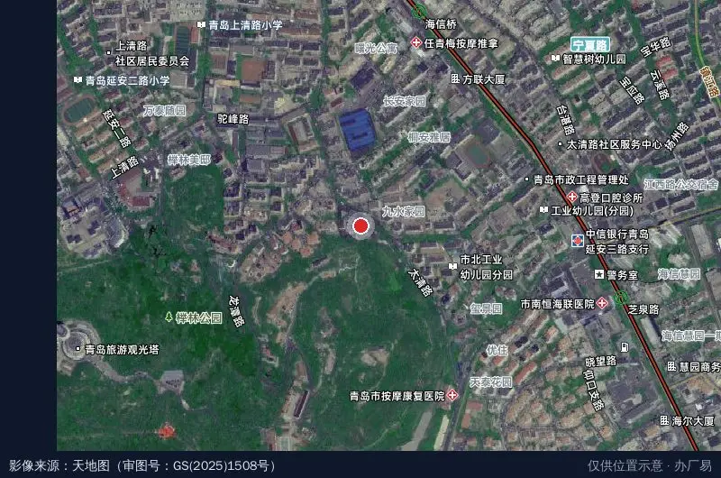 成龙产业园A座卫星位置示意图