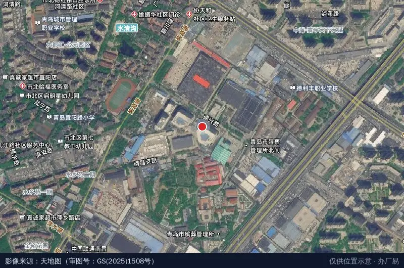 先导(青岛)光电子产业园卫星位置示意图