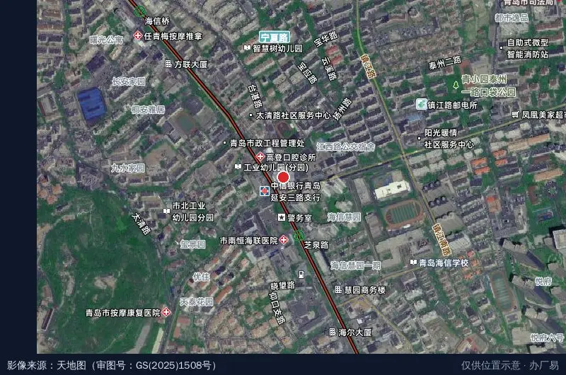 华通中联云汇产业园A座卫星位置示意图
