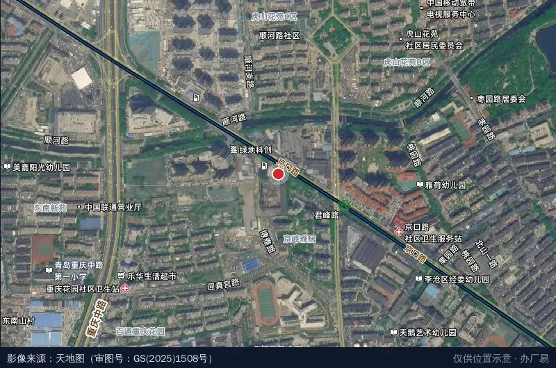 星火产业园卫星位置示意图