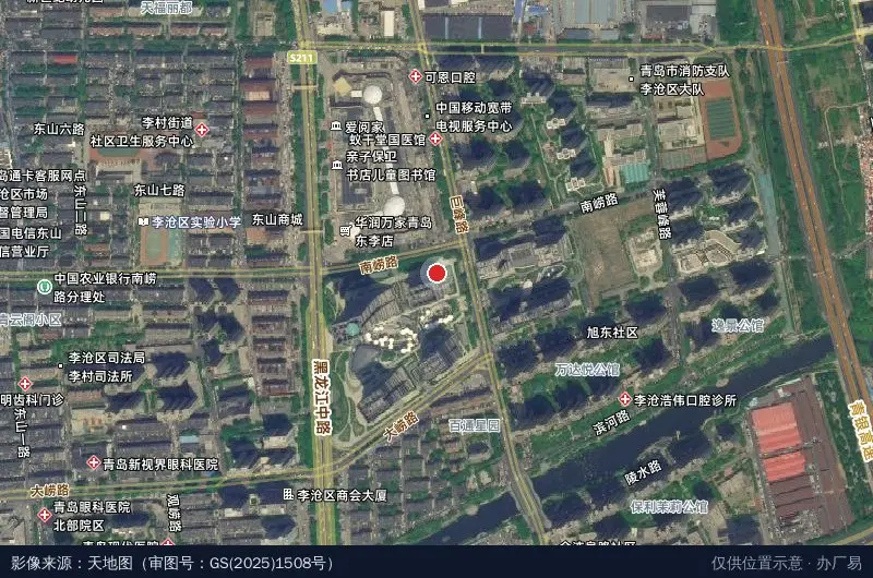 金水·伍合跨境电商产业园卫星位置示意图