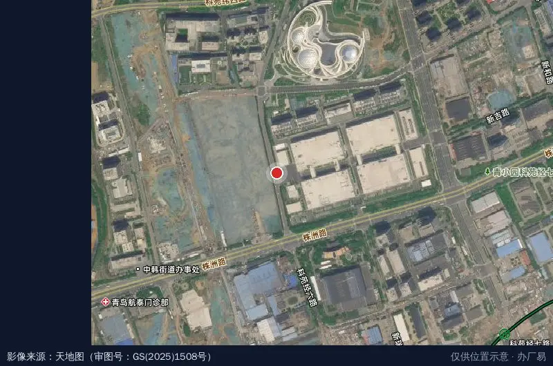 歌尔新视界青岛虚拟现实产业园卫星位置示意图