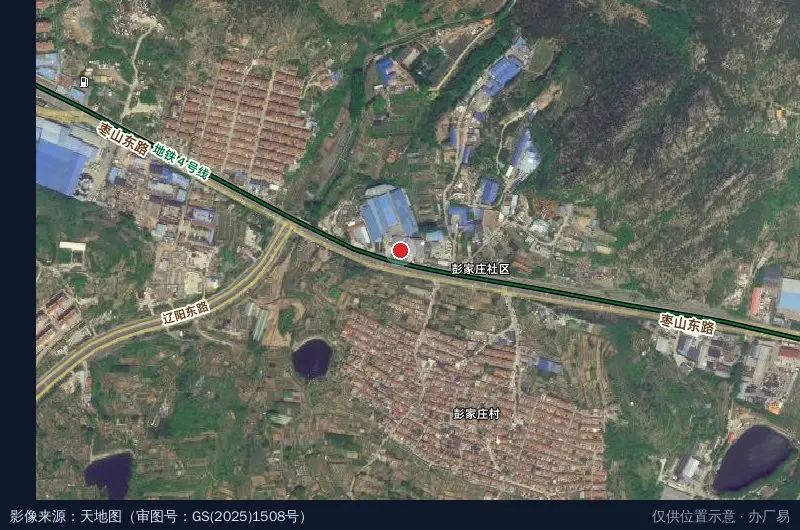 青岛灵云控股产业园卫星位置示意图