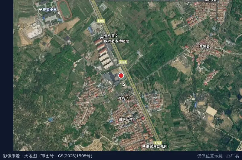 王哥庄大馒头产业园卫星位置示意图