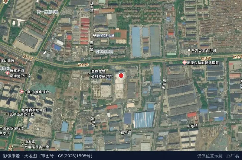 红埠智能汽车产业园卫星位置示意图