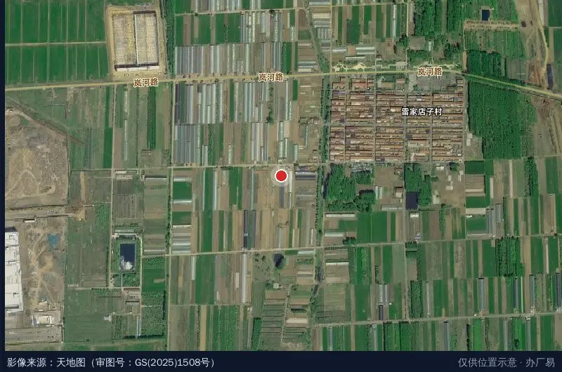 青岛经济技术开发区银盛昊家庭农场卫星位置示意图