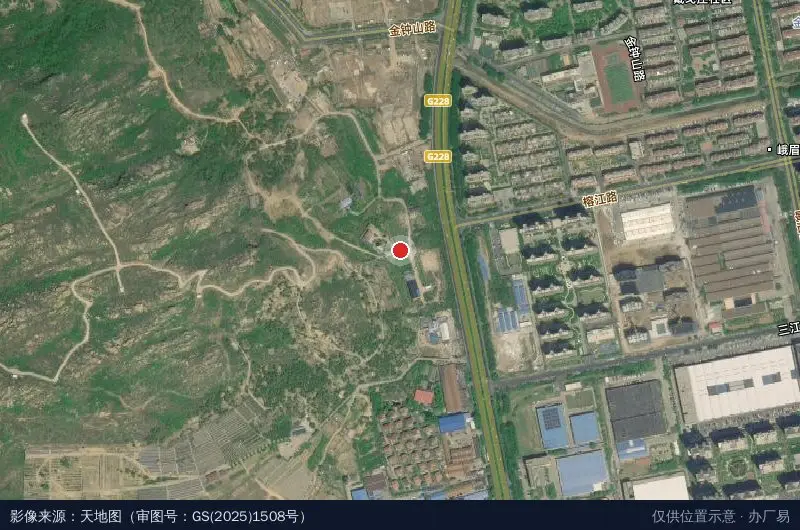 青岛黄岛经济技术开发区万紫千红花卉园艺场卫星位置示意图