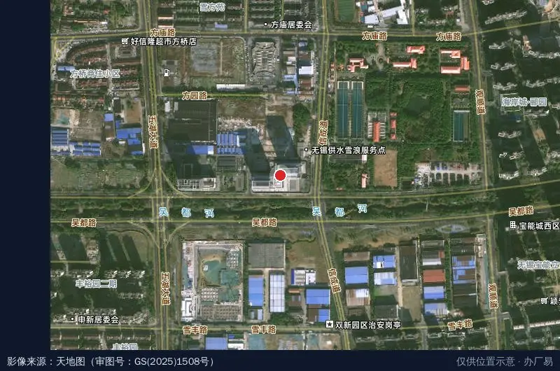 太湖湾市政科创产业园(建设中)卫星位置示意图