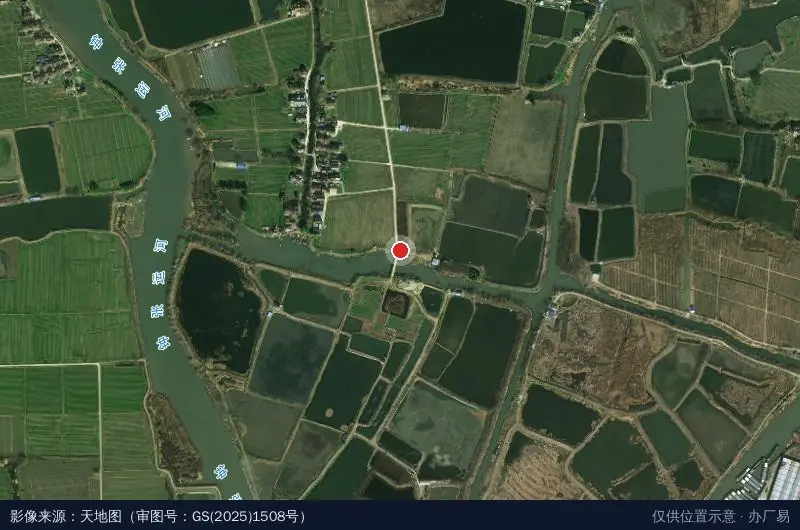 莲源渔业科技园卫星位置示意图