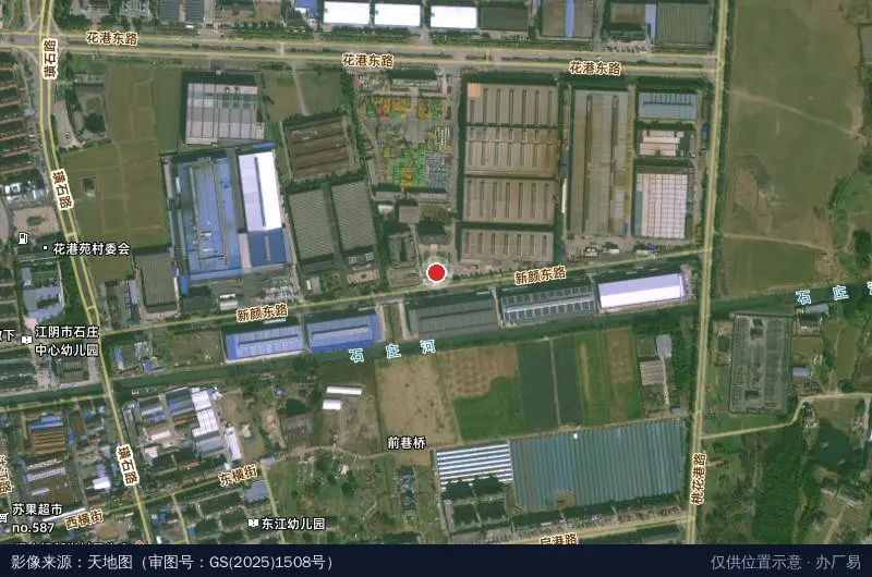 华之鼎建筑科技产业园卫星位置示意图