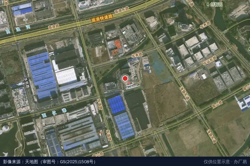 无锡市新吴区华运科技园卫星位置示意图