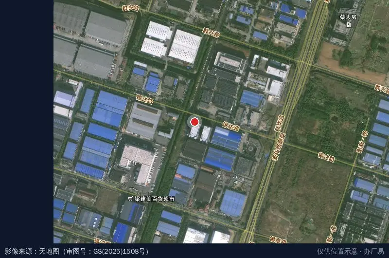 锡探科技未来特色产业园卫星位置示意图
