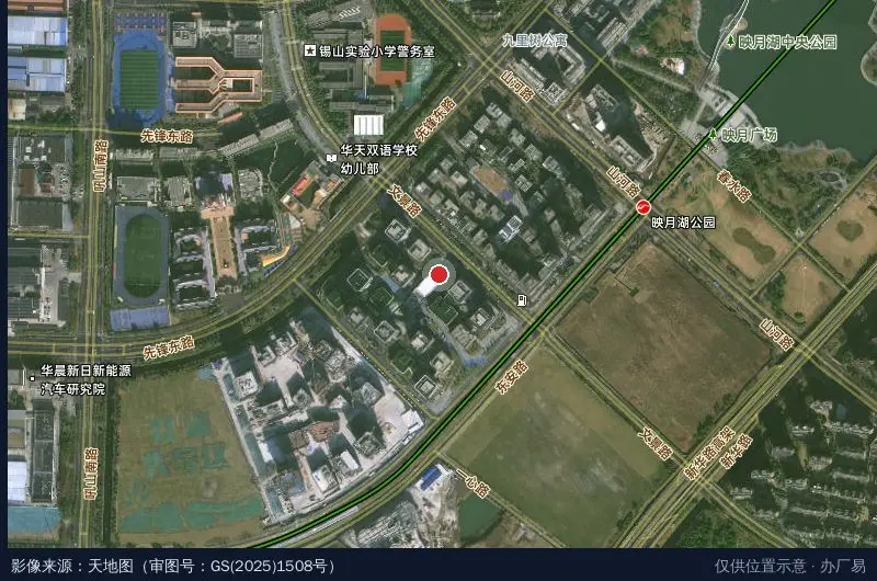 映月湖科技园卫星位置示意图