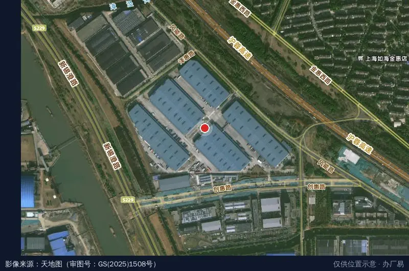 宝湾物流(无锡惠山宝湾国际物流中心)卫星位置示意图