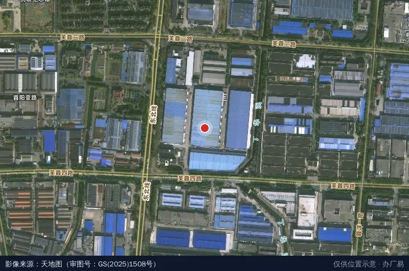 南方物流园区卫星位置示意图