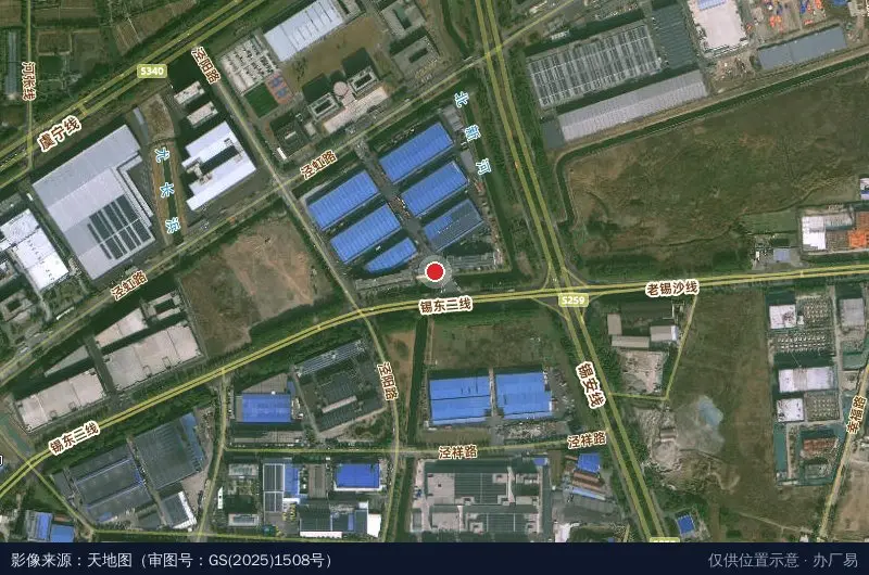 正广通物流基地B区卫星位置示意图