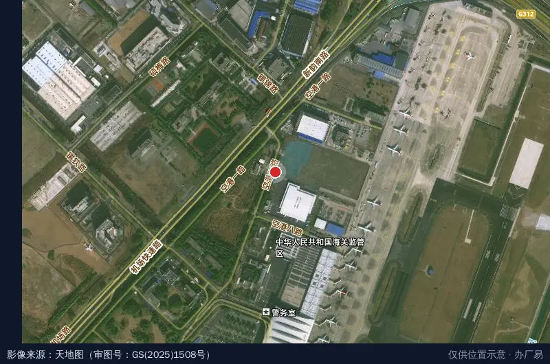 JDL京东物流(无锡硕放机场枢纽)卫星位置示意图