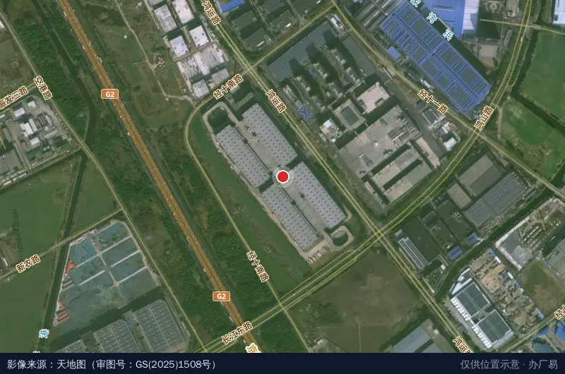 无锡深基地临空智慧物流园卫星位置示意图