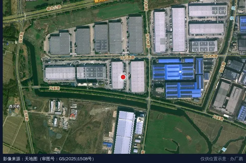 普洛斯锡山鹅湖物流园2期卫星位置示意图