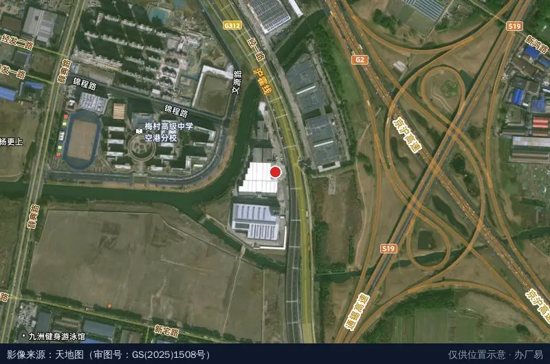 中联仓物流园卫星位置示意图