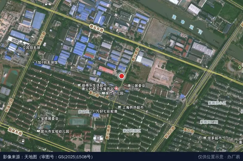 6号文体产业园卫星位置示意图