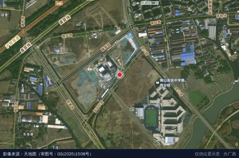 无锡惠山机器人产业园卫星位置示意图