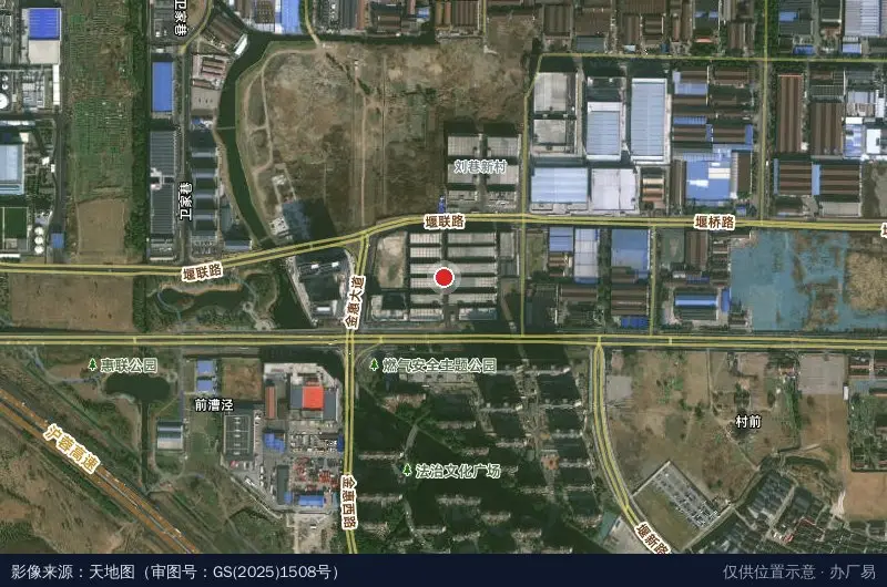 堰桥街道智能制造产业园卫星位置示意图