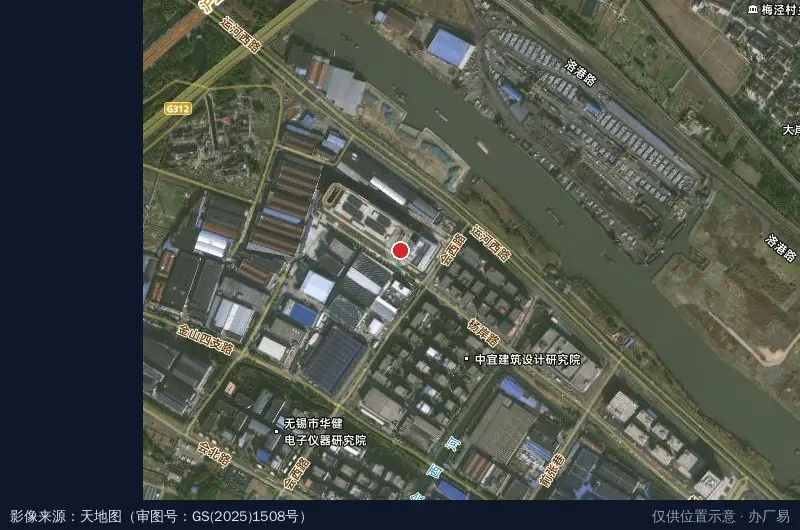 无锡梁溪医疗器械产业园卫星位置示意图