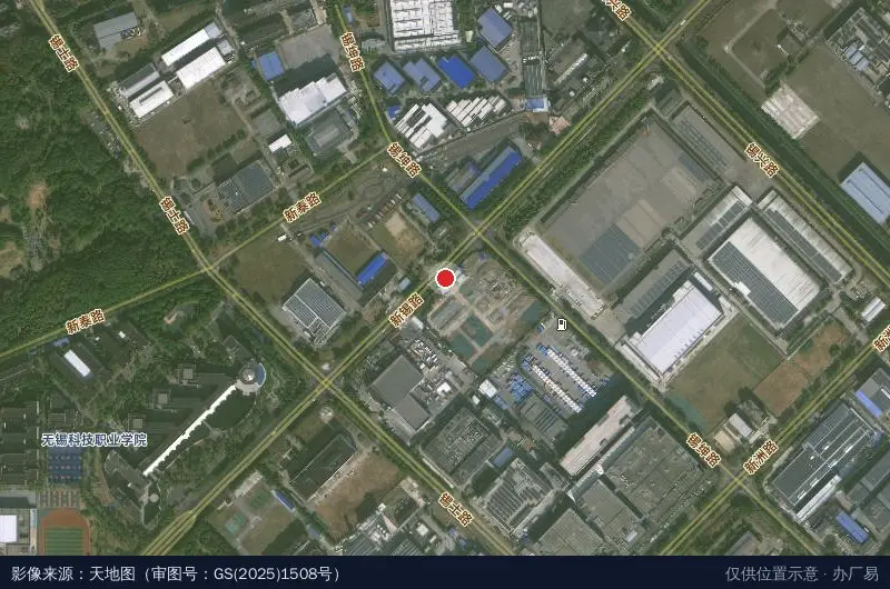 无锡向新质造产业园卫星位置示意图