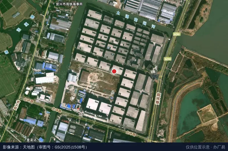 太湖西岸科创园卫星位置示意图
