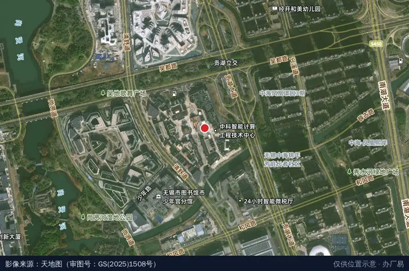 无锡经济开发区新时代文明实践中心卫星位置示意图