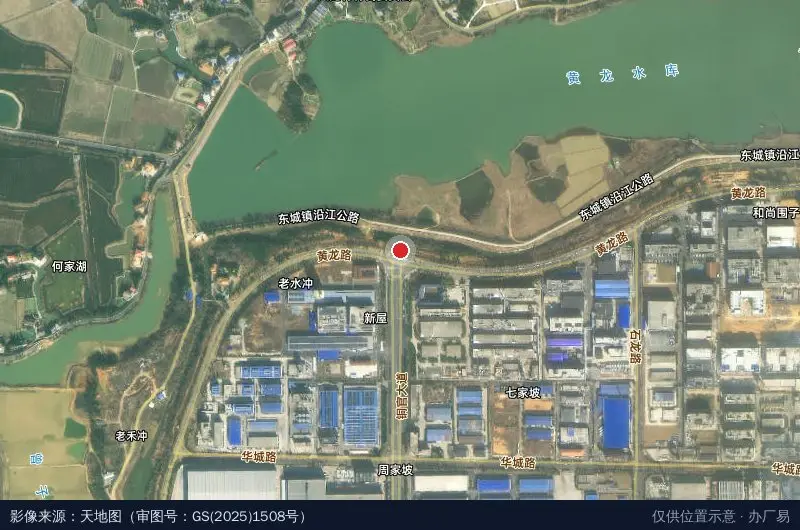 国家级望城经济技术开发区铜官工业园卫星位置示意图