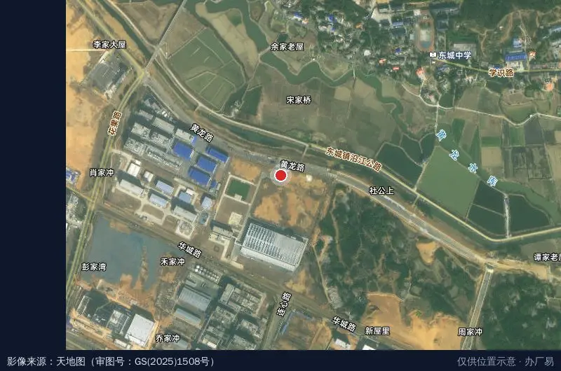 胤晨科技工业园卫星位置示意图