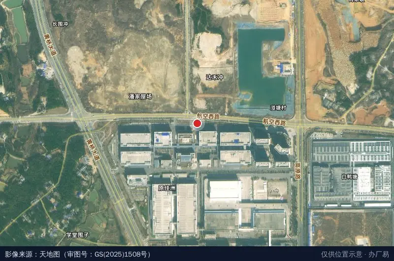 5G智能终端产业园卫星位置示意图